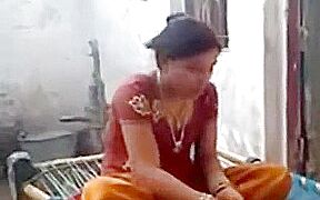 Newly Married Bhabhi In Red Bangles Scandal Leaked