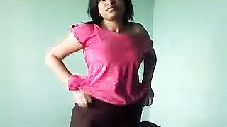 Indian Ex Girlfriend Does A Striptease