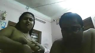 Mature Indian woman teasing her pussy up close with her husband there